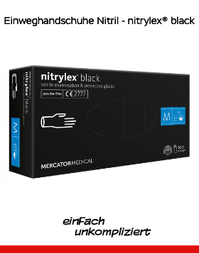 Einweghandschuhe Nitril - nitrylex® black