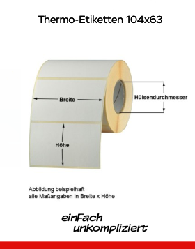 Thermo-Etiketten 104x63