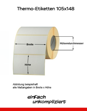 Thermo-Etiketten 105x148