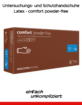 Untersuchungs- und Schutzhandschuhe Latex - comfort powder-free